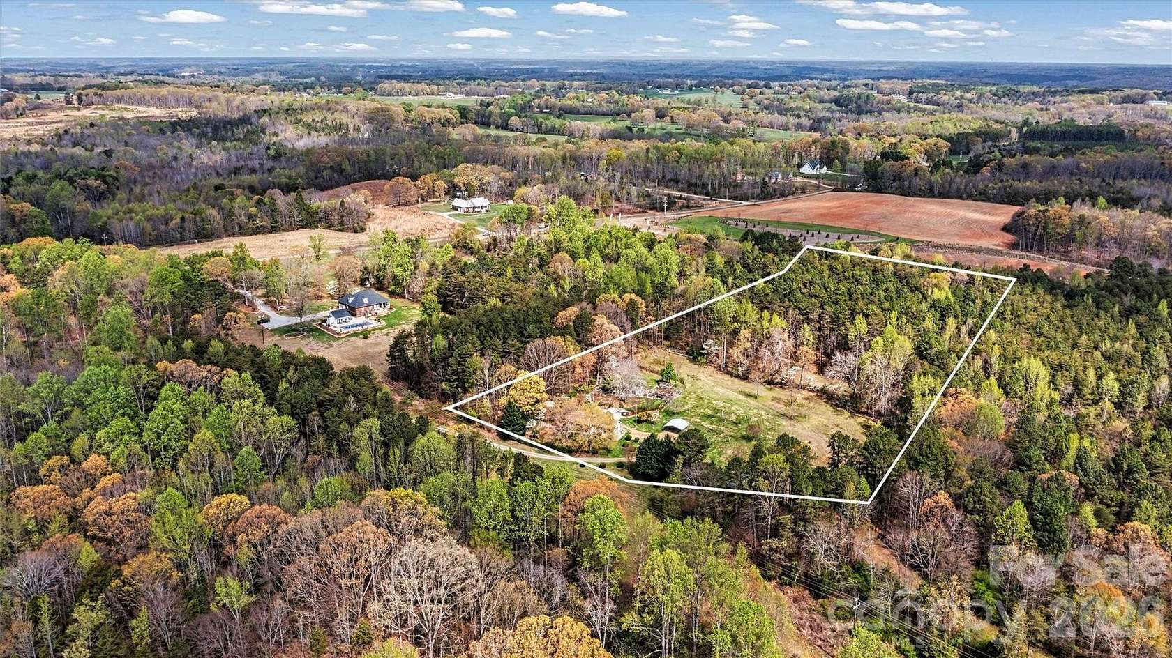 6.38 Acres of Land with Home for Sale in Catawba, North Carolina