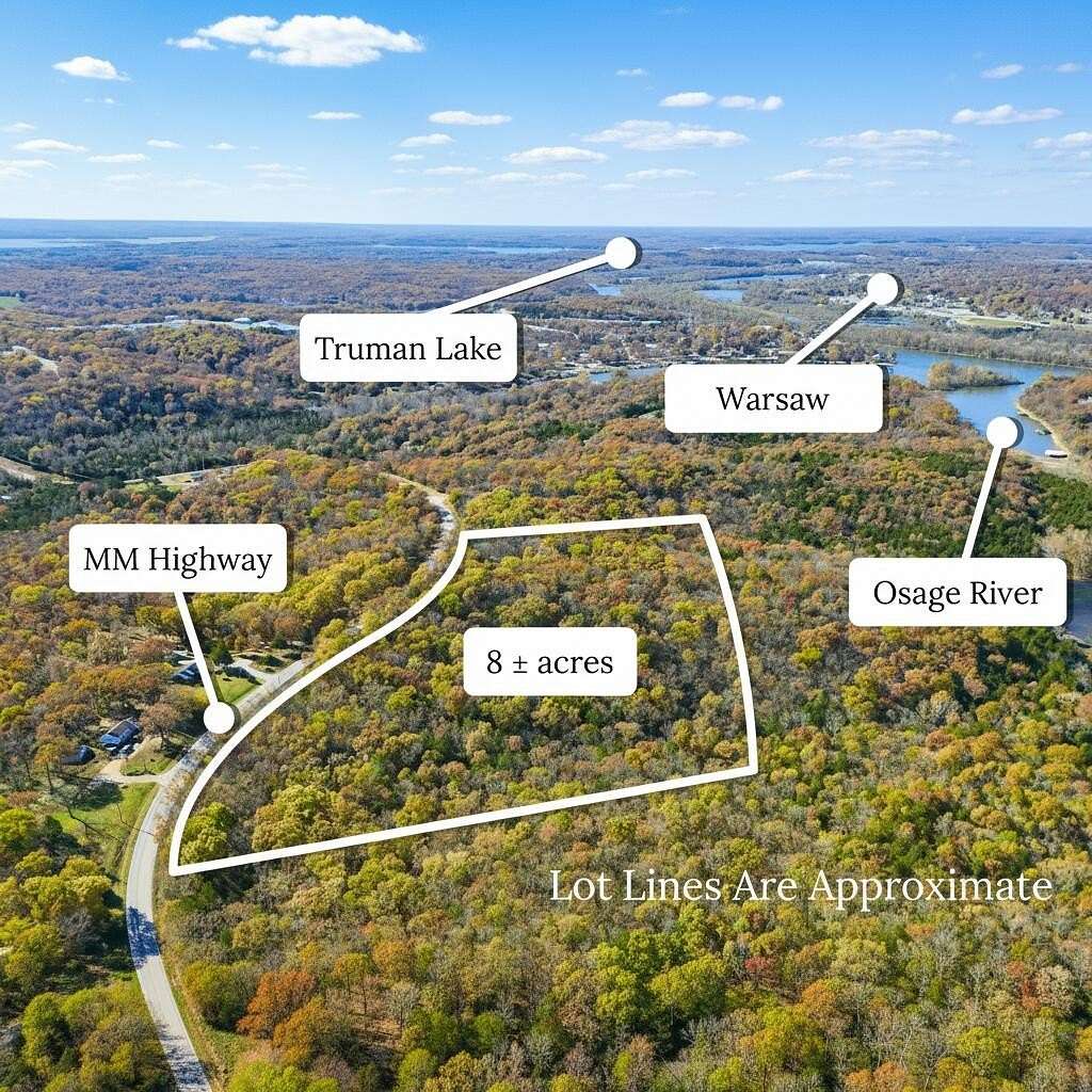 8 Acres of Residential Land for Sale in Warsaw, Missouri