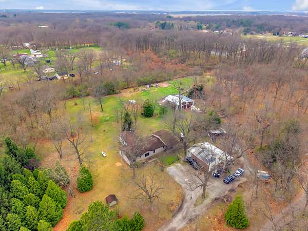 5 Acres of Land with Home for Sale in Wheatfield, Indiana