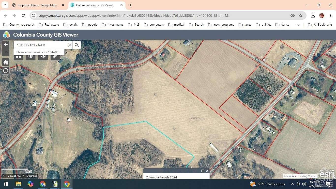 14.3 Acres of Commercial Land for Sale in Livingston, New York