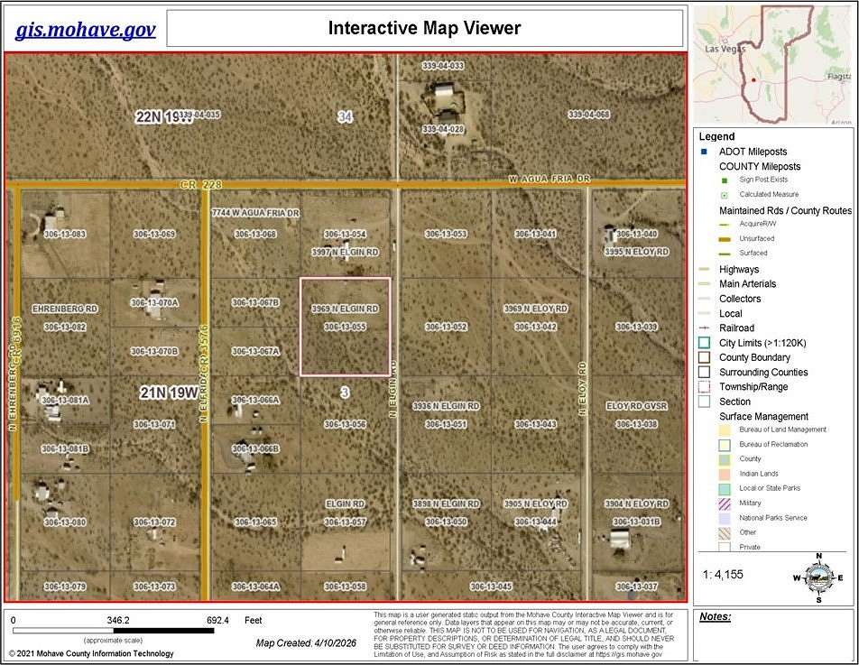 2.35 Acres of Residential Land for Sale in Golden Valley, Arizona