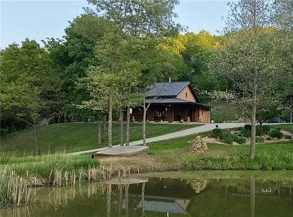 27.7 Acres of Recreational Land with Home for Sale in Oskaloosa, Kansas