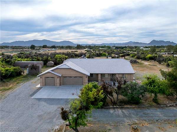 4.38 Acres of Land with Home for Sale in Pahrump, Nevada