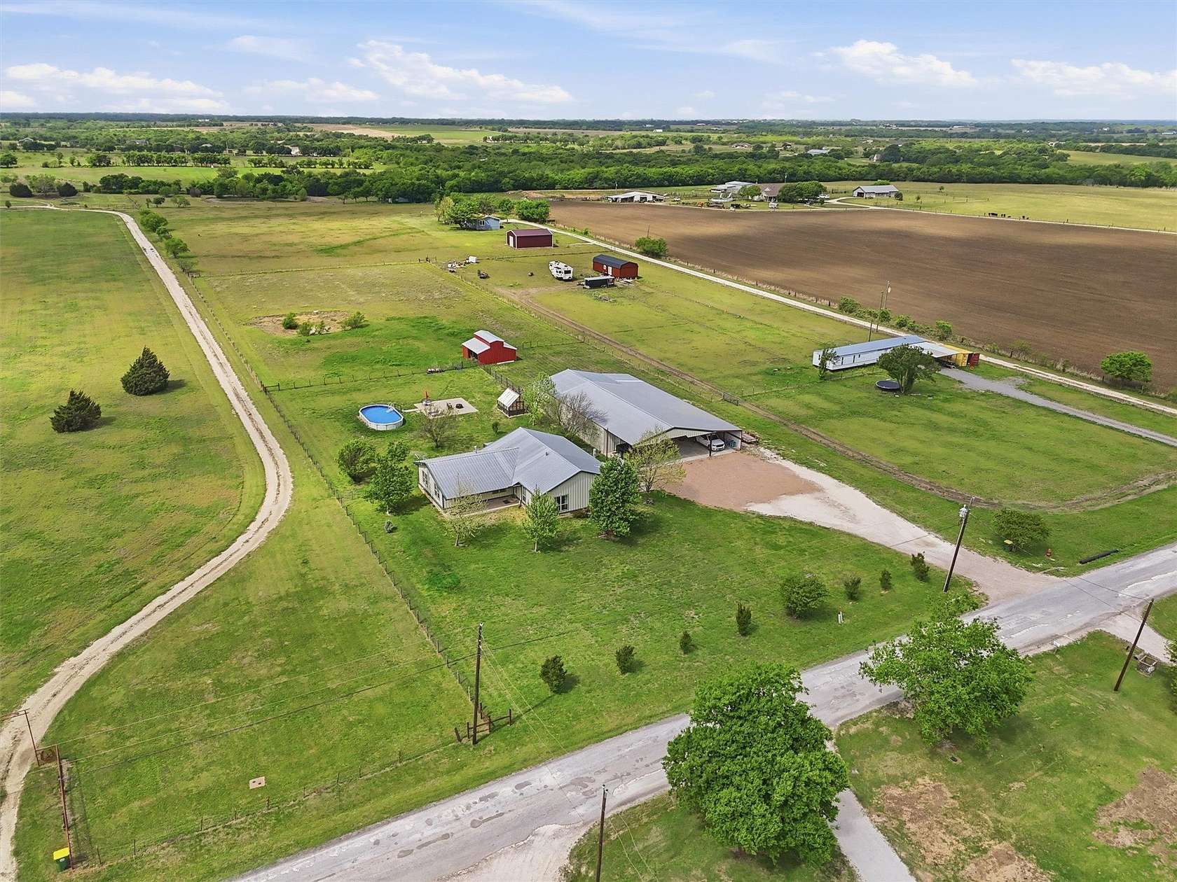 3 Acres of Land with Home for Sale in Grandview, Texas