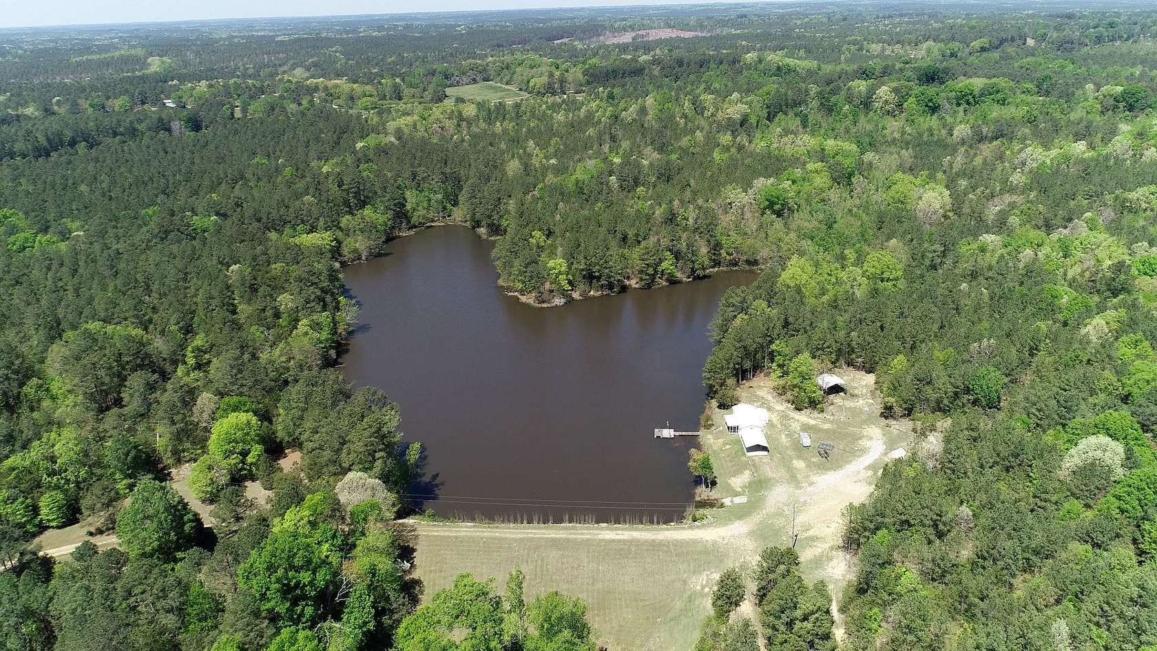 42.7 Acres of Recreational Land with Home for Sale in Winnsboro, South Carolina