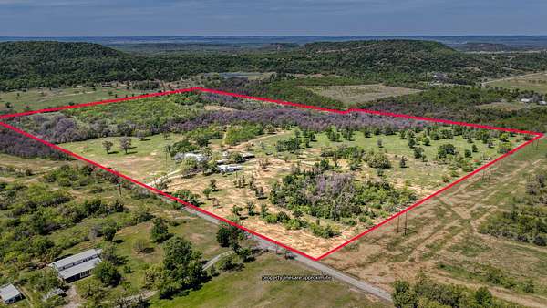 63 Acres of Land with Home for Sale in Gordon, Texas