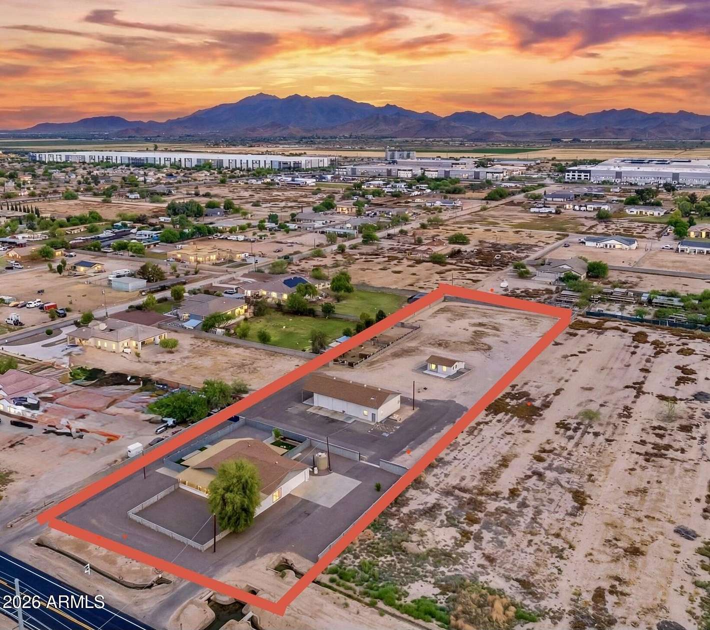 2.3 Acres of Land with Home for Sale in Goodyear, Arizona