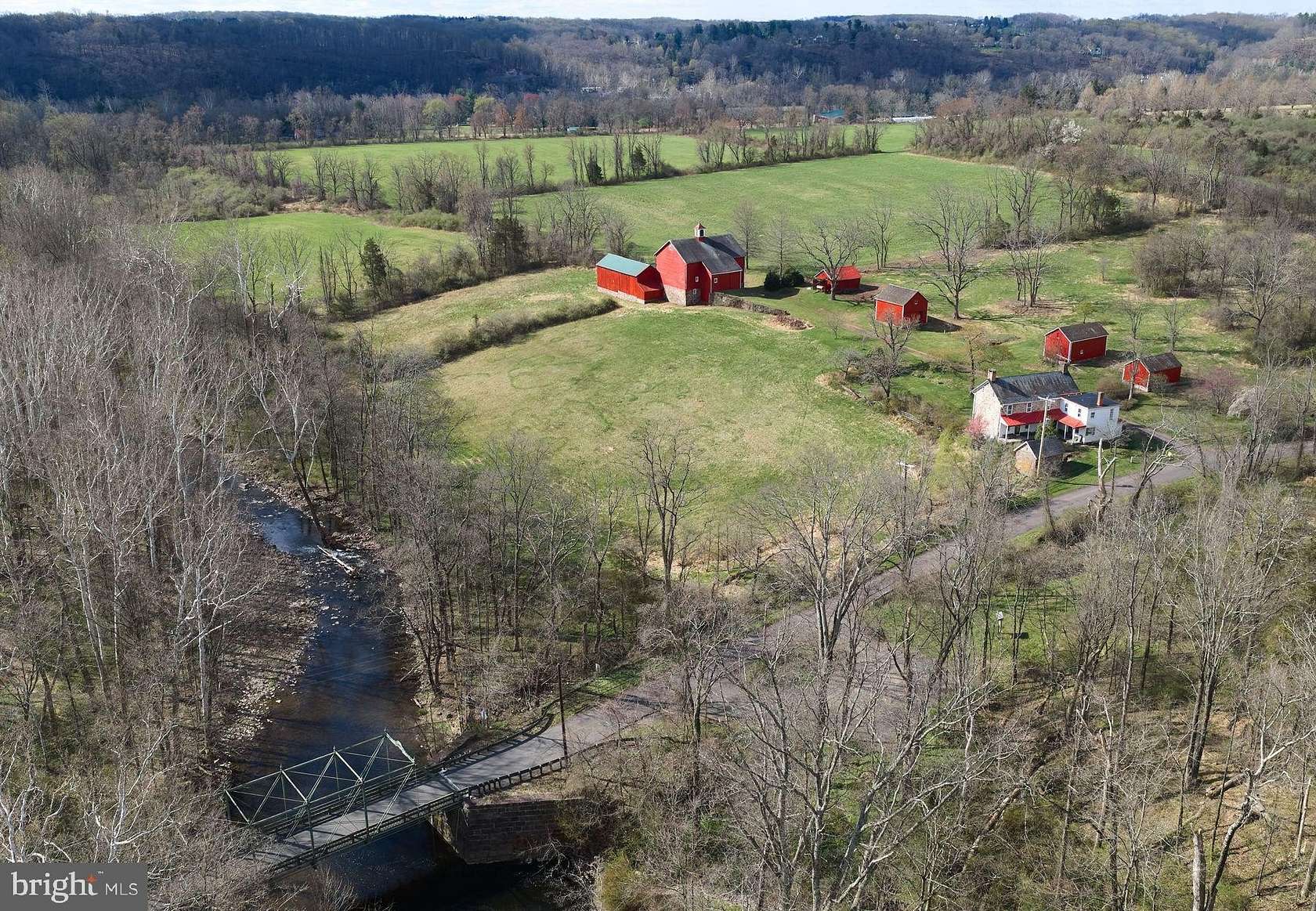 79.3 Acres of Recreational Land with Home for Sale in Stockton, New Jersey