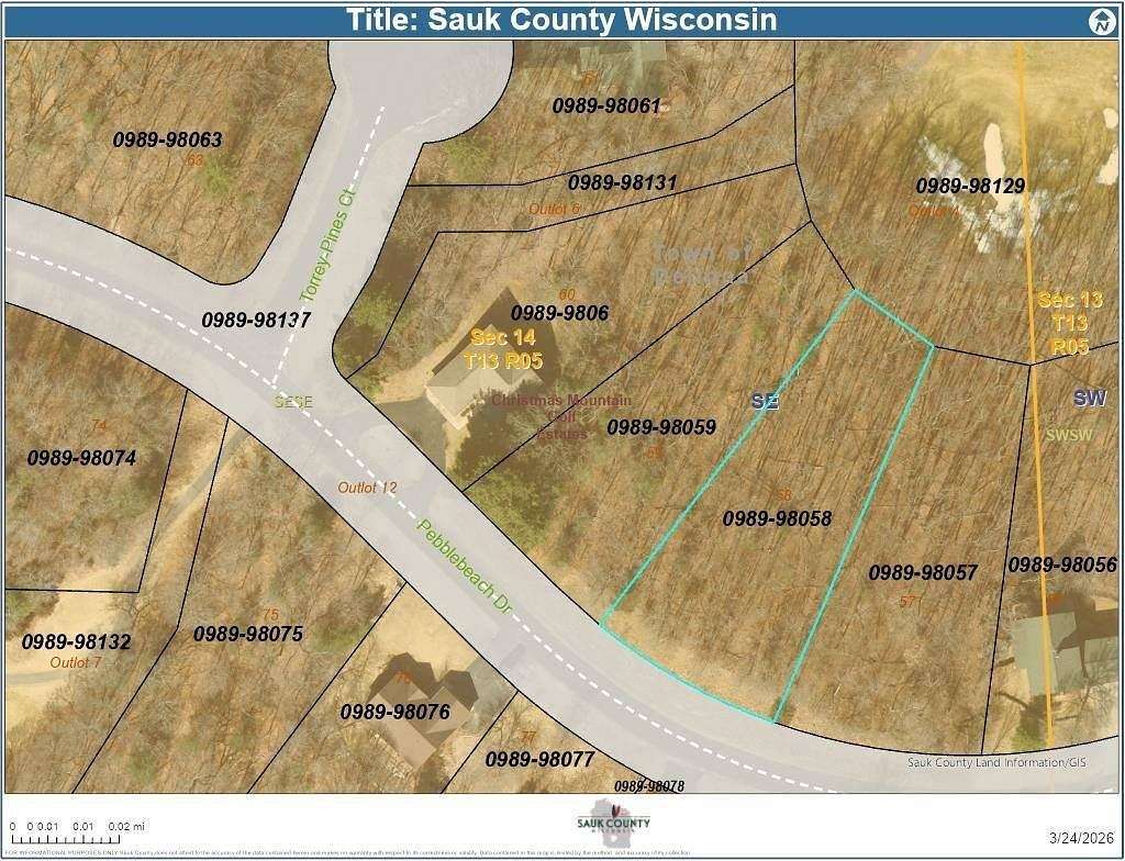 0.59 Acres of Land for Sale in Dellona Town, Wisconsin