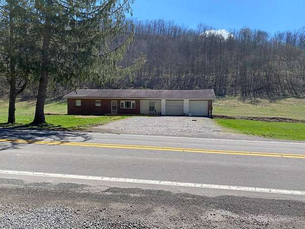 47.6 Acres of Recreational Land with Home for Sale in Alum Bridge, West Virginia