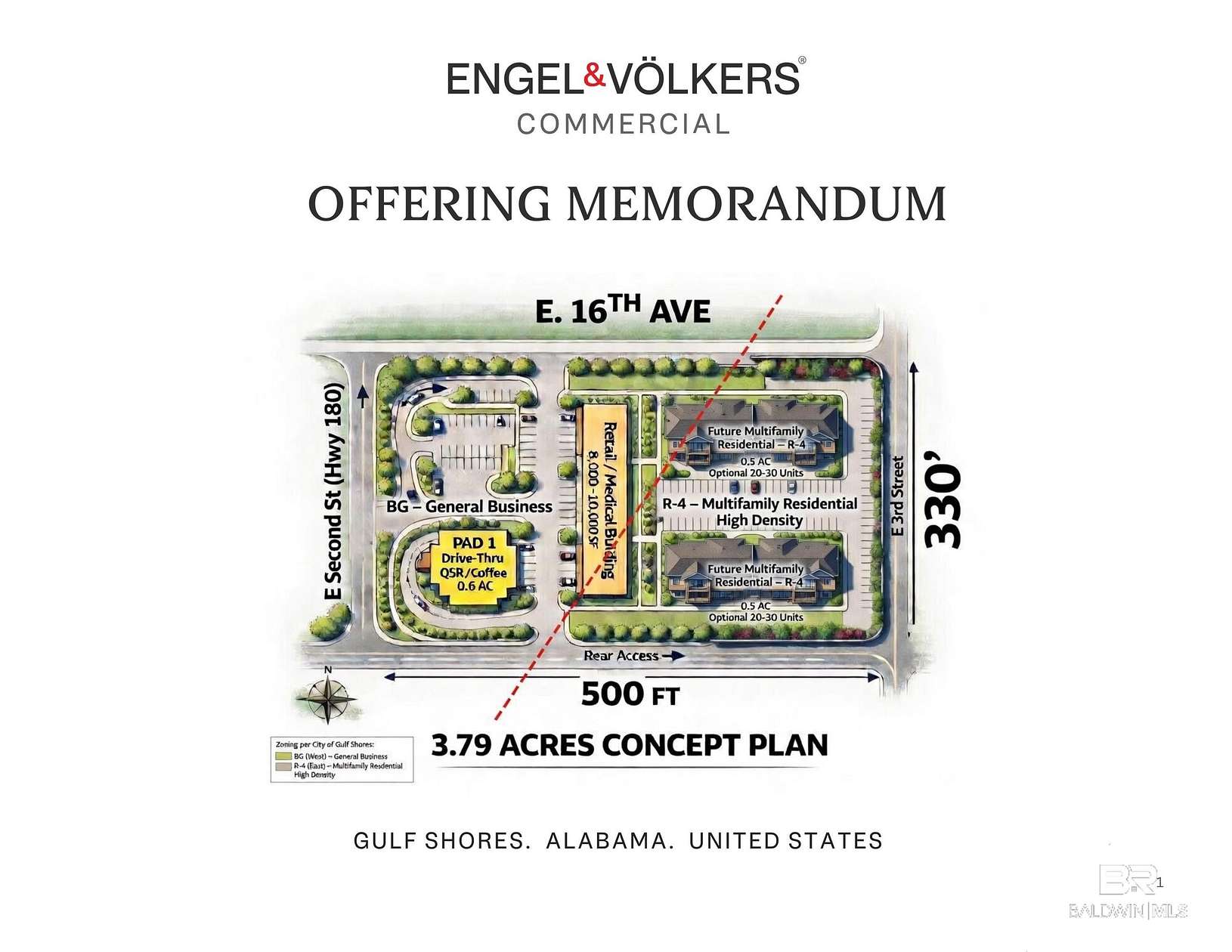 3.79 Acres of Mixed-Use Land for Sale in Gulf Shores, Alabama