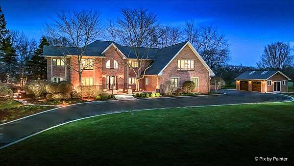 5 Acres of Land with Home for Sale in Barrington Hills, Illinois