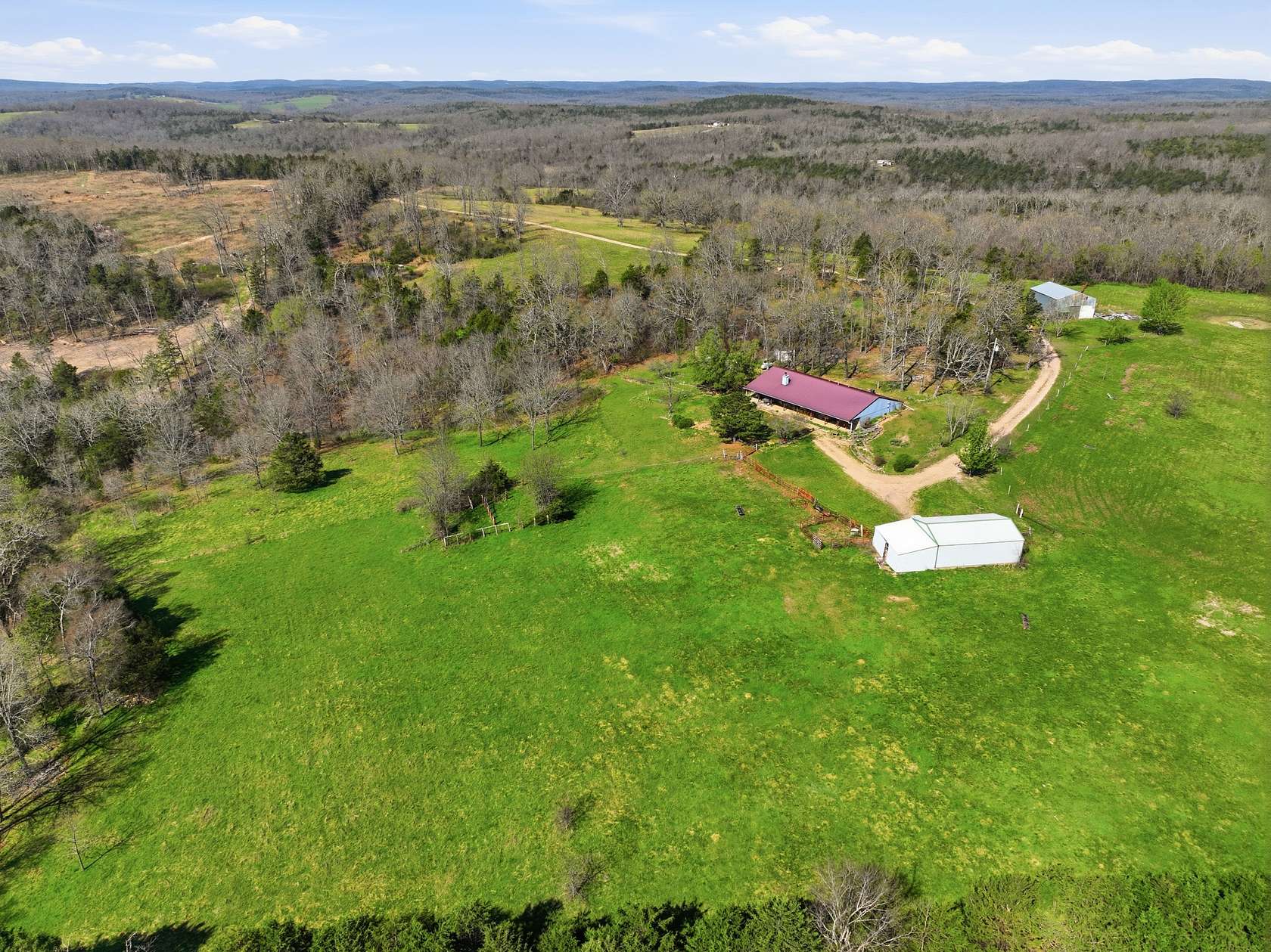 81 Acres of Land with Home for Sale in Theodosia, Missouri