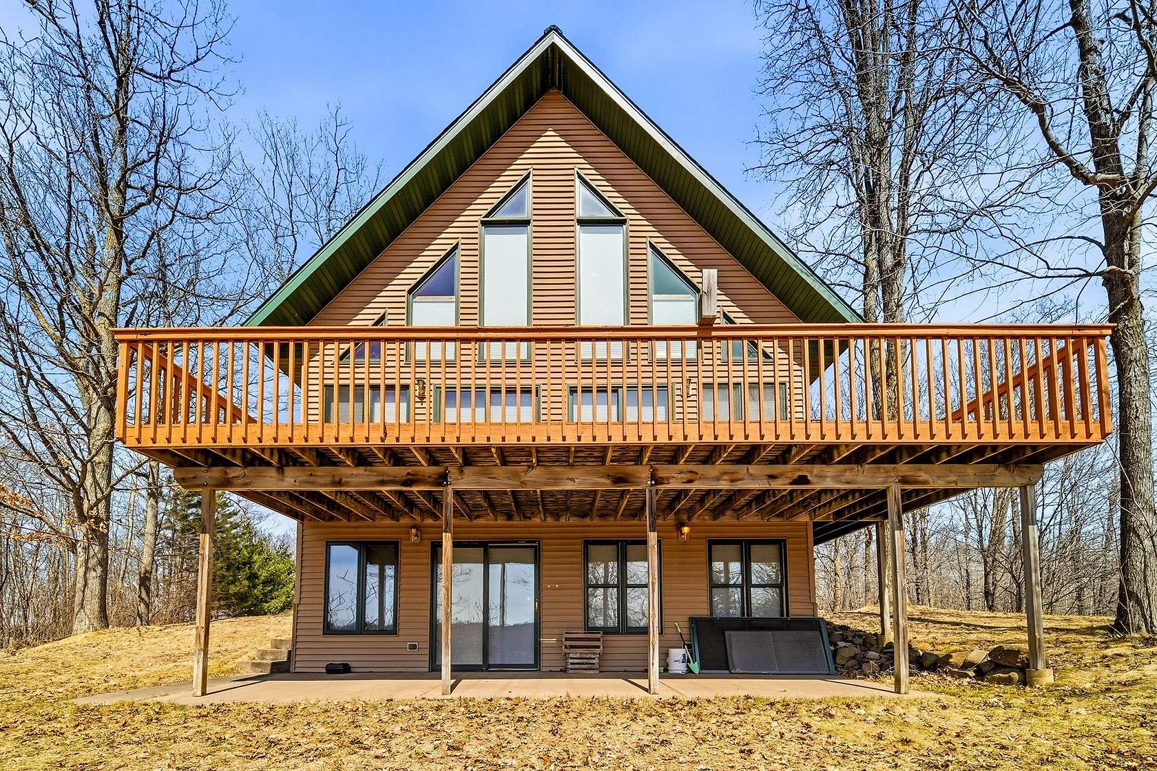 11 Acres of Recreational Land with Home for Sale in Sarona, Wisconsin