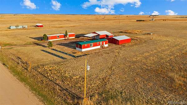 35.6 Acres of Land with Home for Sale in Yoder, Colorado