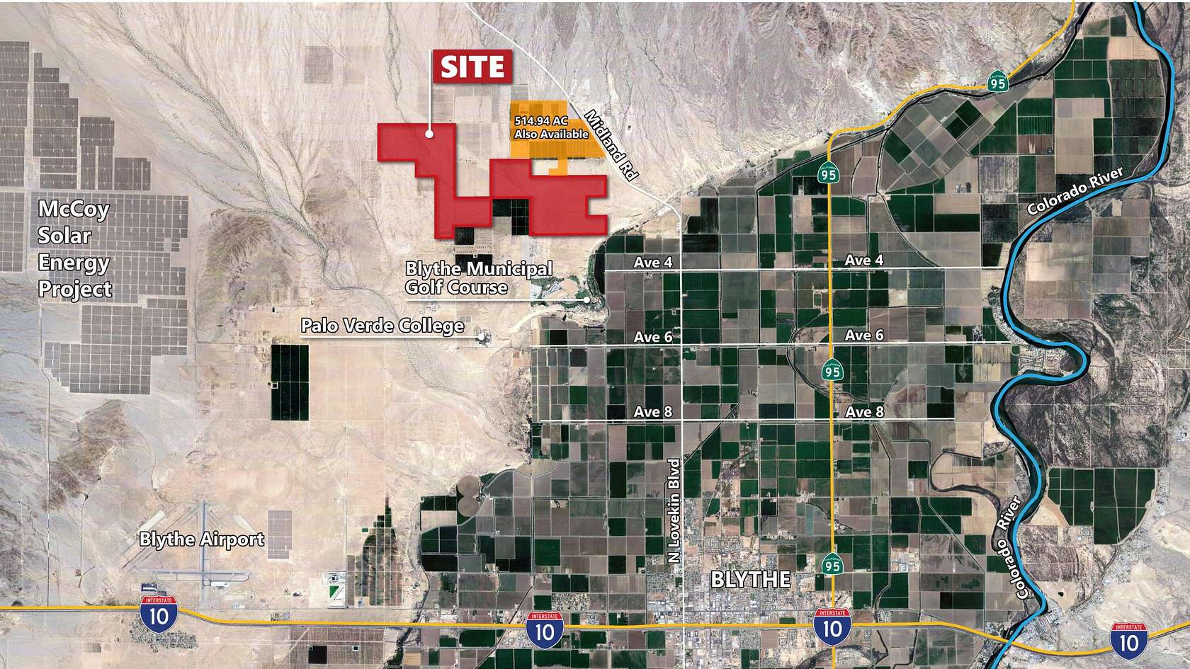 1,231 Acres of Land for Sale in Blythe, California