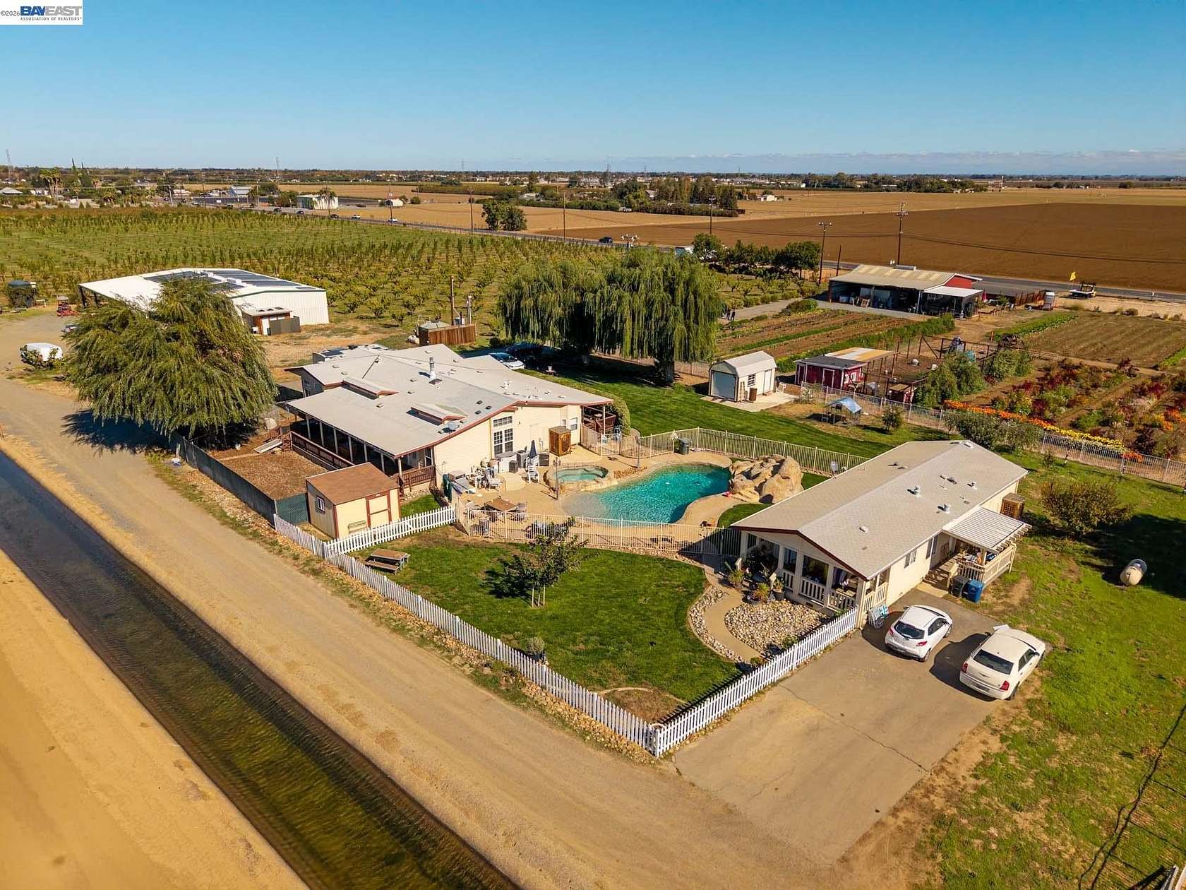 34.4 Acres of Agricultural Land with Home for Sale in Brentwood, California