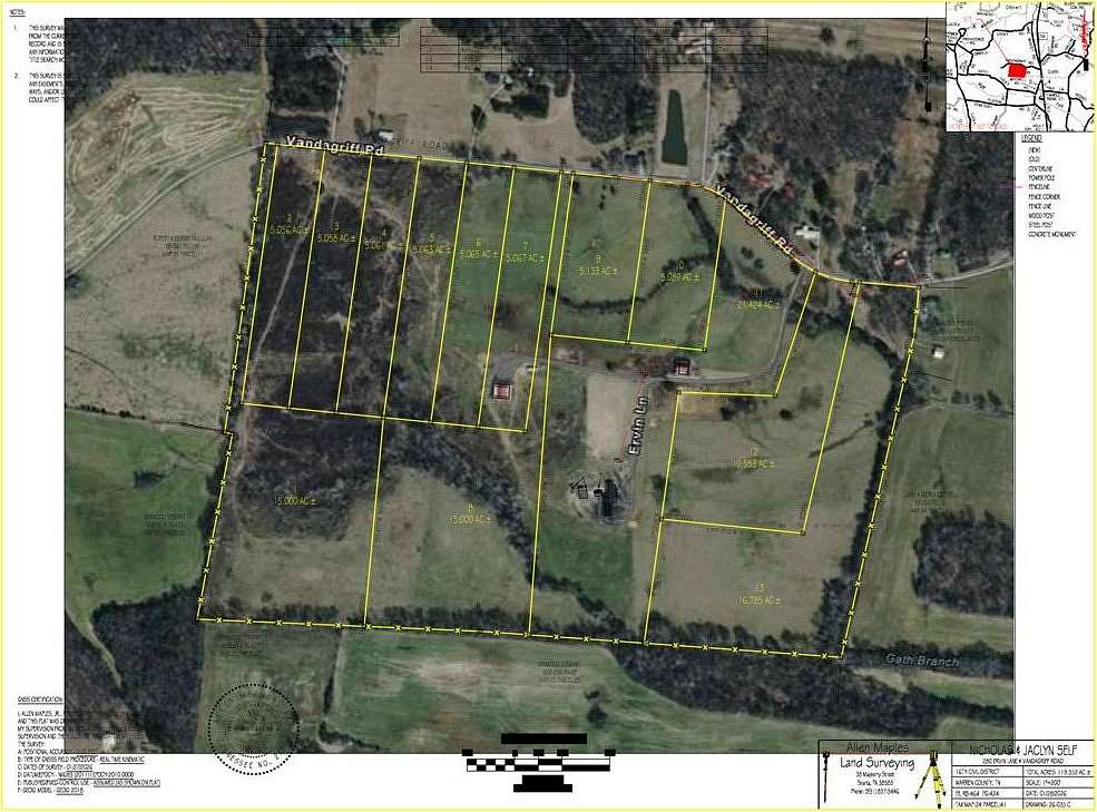 5.13 Acres of Land for Auction in McMinnville, Tennessee