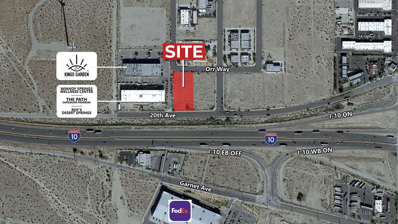 1.56 Acres of Commercial Land for Sale in Palm Springs, California