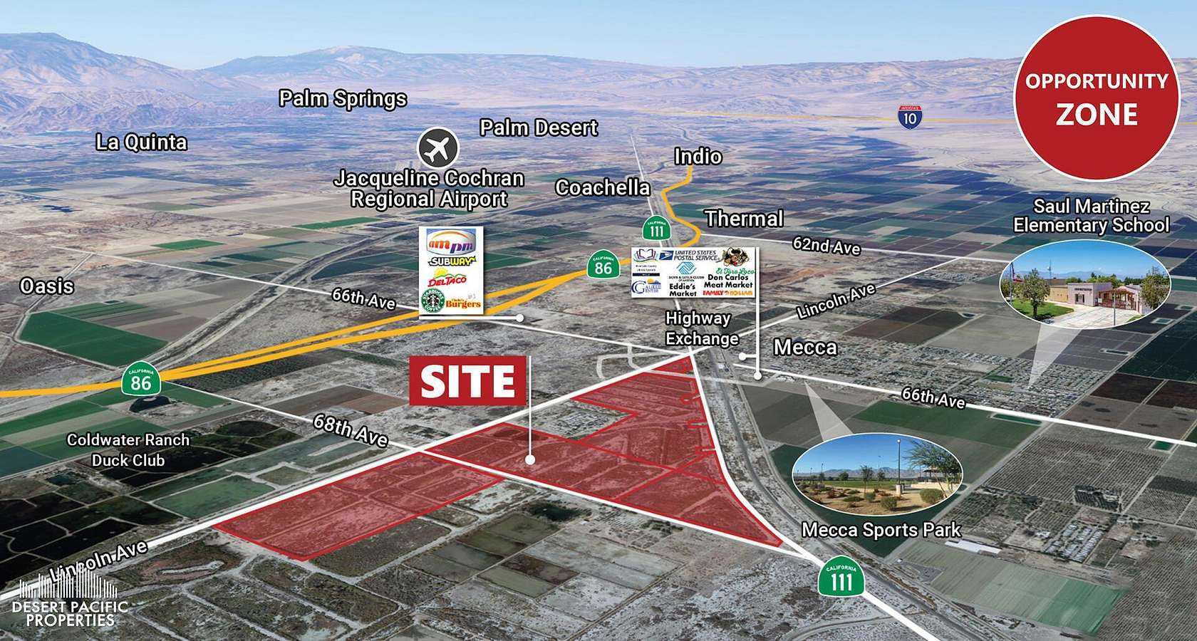 285 Acres of Mixed-Use Land for Sale in Mecca, California