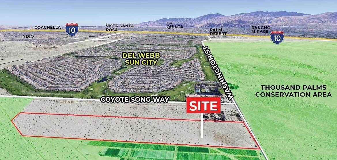 27 Acres of Recreational & Residential Land for Sale in Indio, California