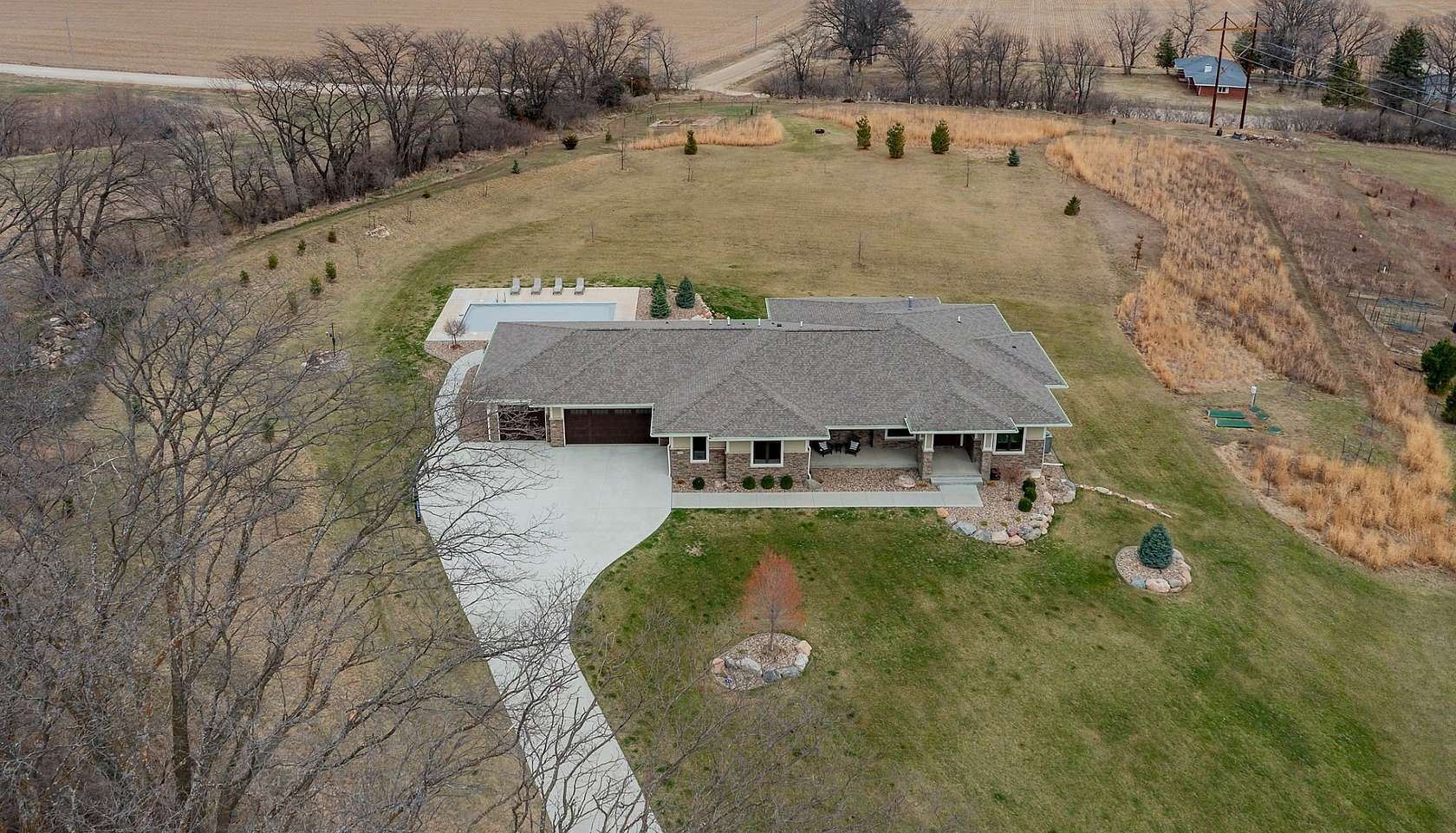 4.24 Acres of Land with Home for Sale in Van Meter, Iowa