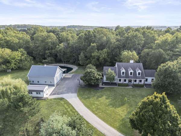 6.72 Acres of Land with Home for Sale in Plain City, Ohio