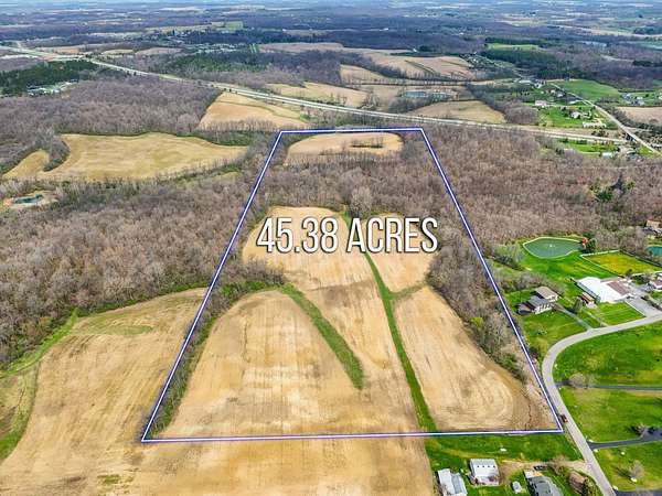 45.4 Acres of Land for Sale in Bellefontaine, Ohio