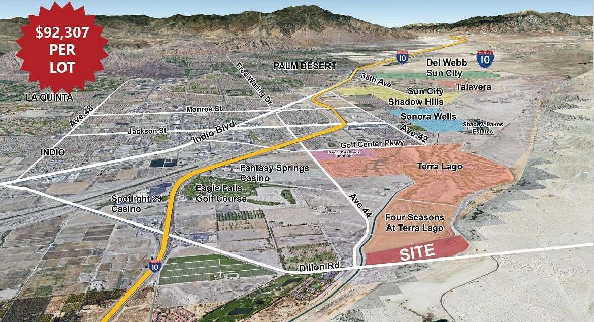 45 Acres of Land for Sale in Indio, California