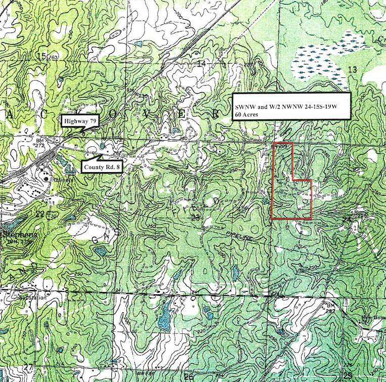 60 Acres of Recreational Land for Sale in Stephens, Arkansas