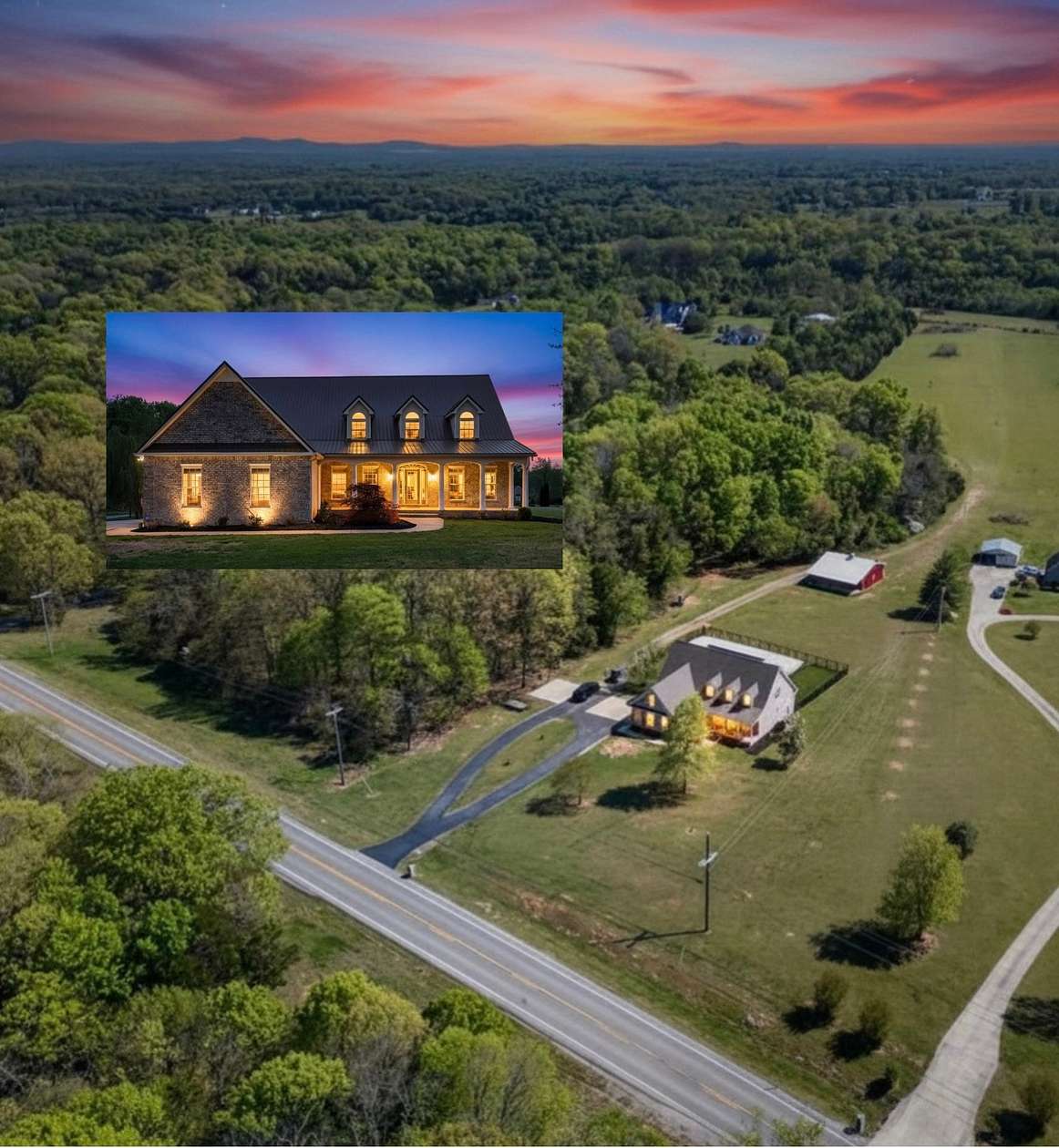 7.69 Acres of Land with Home for Sale in Christiana, Tennessee