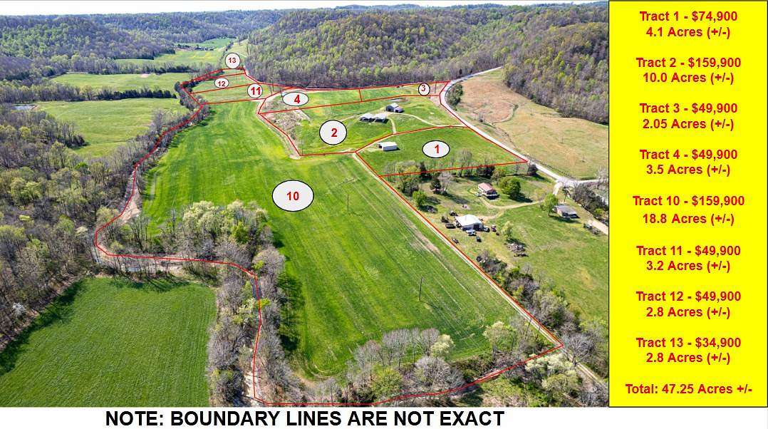 47.3 Acres of Agricultural Land for Sale in Campbellsville, Kentucky