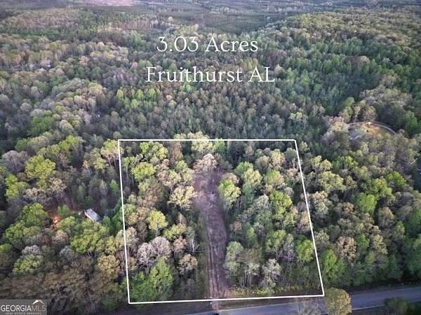3 Acres of Land for Sale in Fruithurst, Alabama