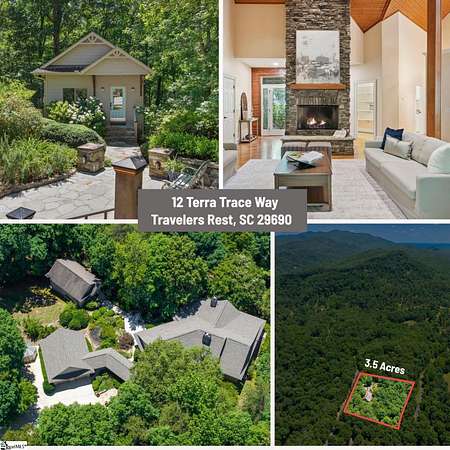3.5 Acres of Land with Home for Sale in Travelers Rest, South Carolina