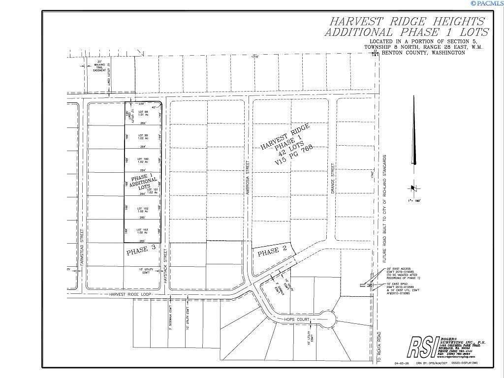 1 Acre of Residential Land for Sale in Kennewick, Washington