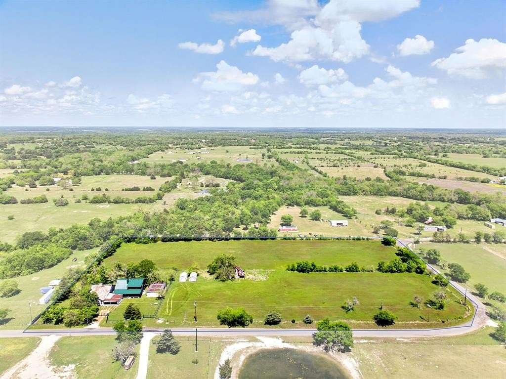 6.84 Acres of Land with Home for Sale in Celeste, Texas