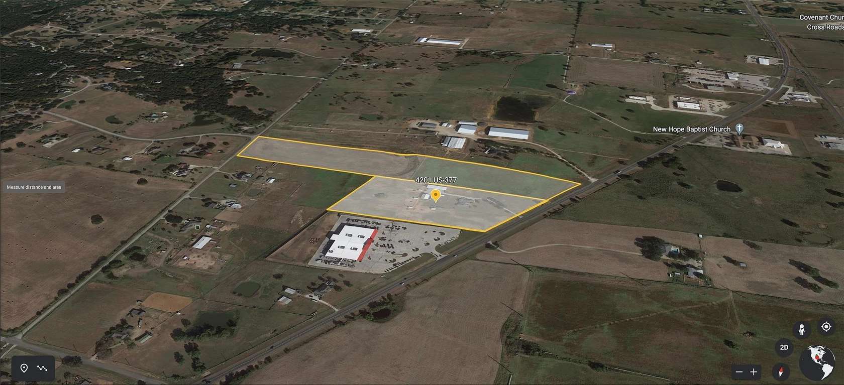 26 Acres of Mixed-Use Land for Sale in Cross Roads, Texas