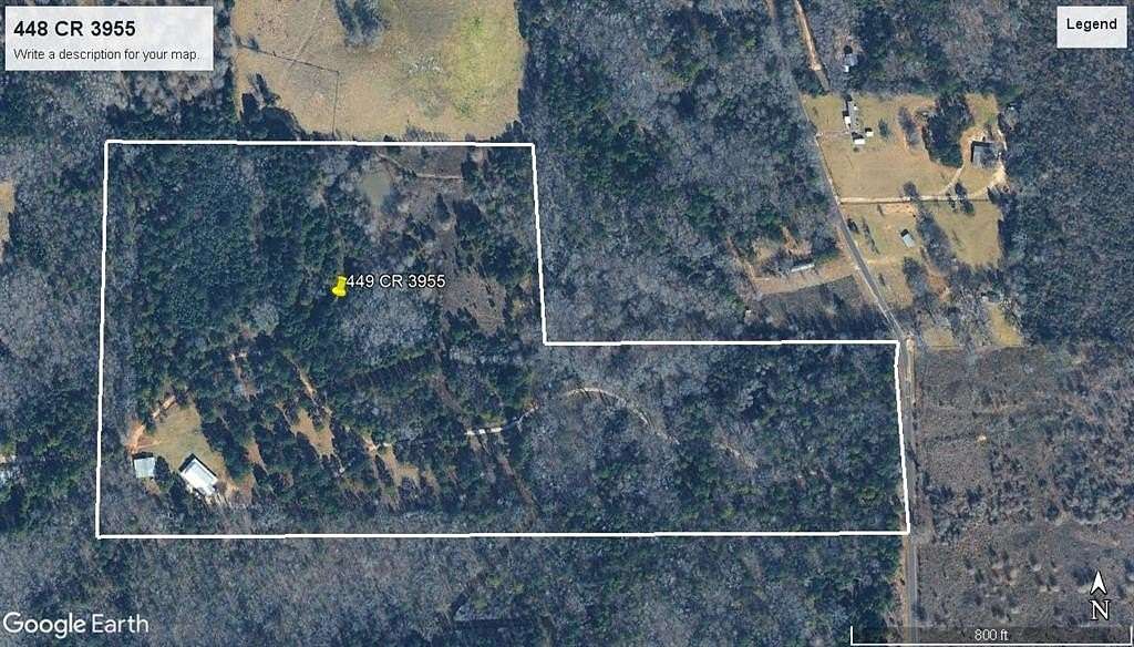 40 Acres of Land with Home for Sale in Mineola, Texas