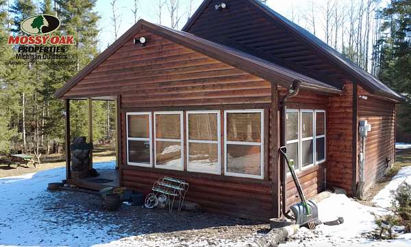 20 Acres of Recreational Land with Home for Sale in Lachine, Michigan