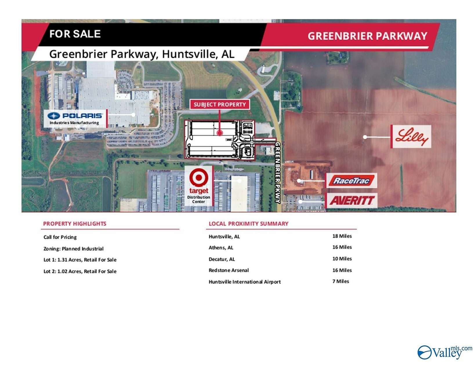 1.3 Acres of Mixed-Use Land for Sale in Huntsville, Alabama