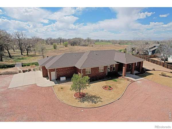 20.3 Acres of Recreational Land with Home for Sale in Platteville, Colorado