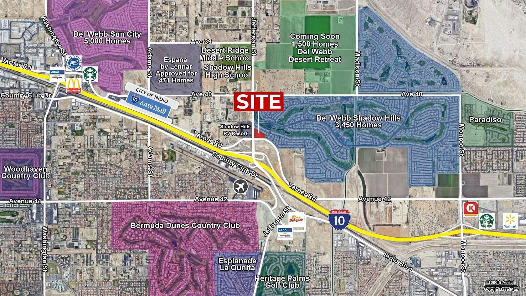 3.8 Acres of Residential Land for Sale in Indio, California