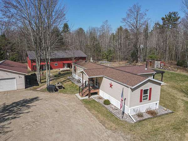 20 Acres of Recreational Land with Home for Sale in Suring, Wisconsin