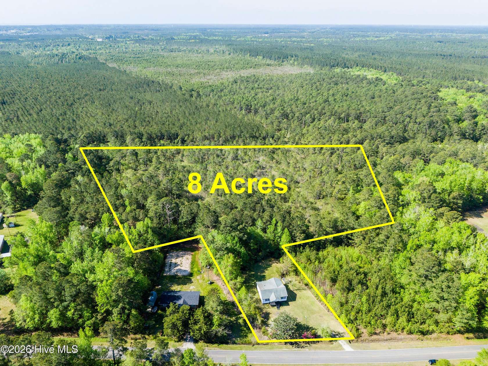 8 Acres of Land with Home for Sale in Rocky Point, North Carolina