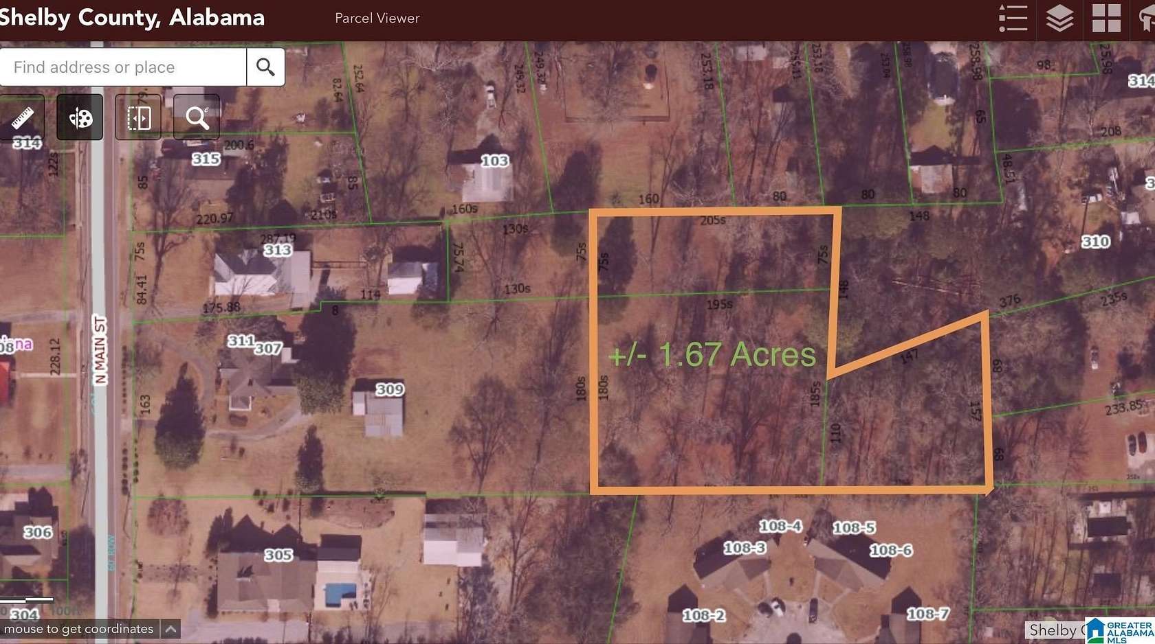1.67 Acres of Residential Land for Sale in Columbiana, Alabama