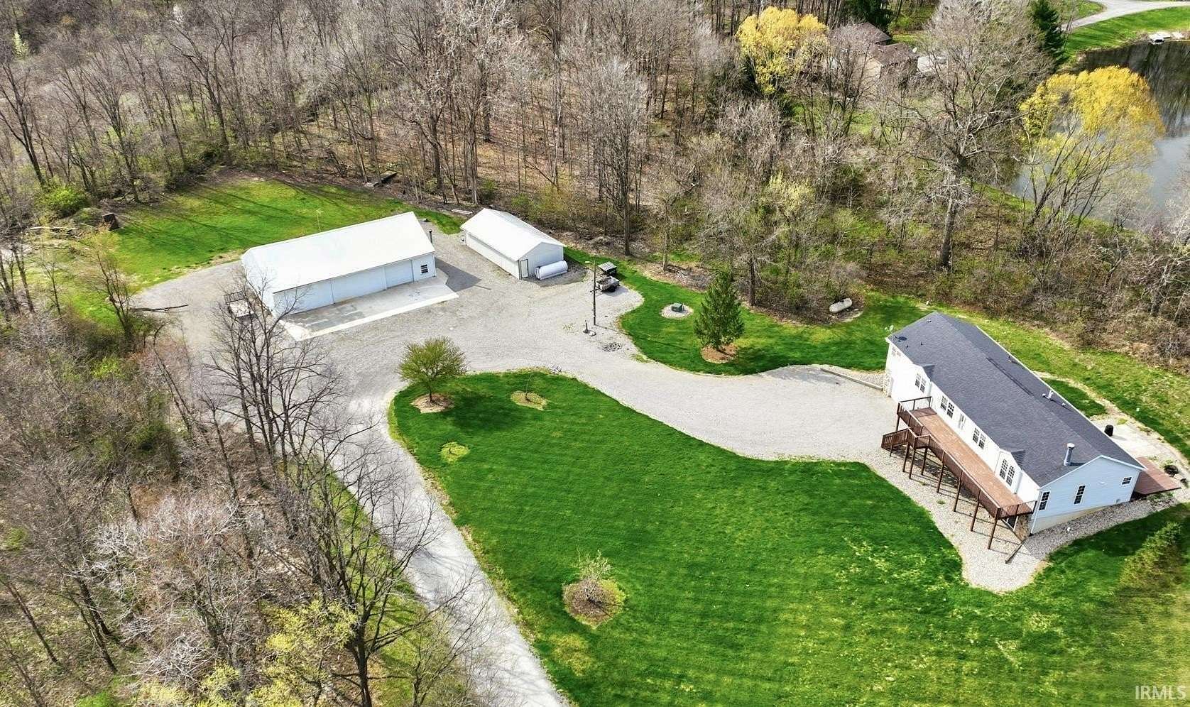 5.17 Acres of Land with Home for Sale in Roanoke, Indiana