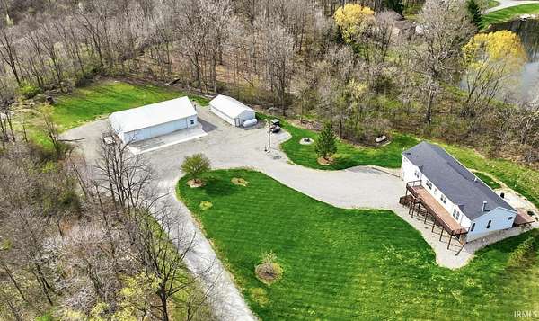 5.17 Acres of Land with Home for Sale in Roanoke, Indiana