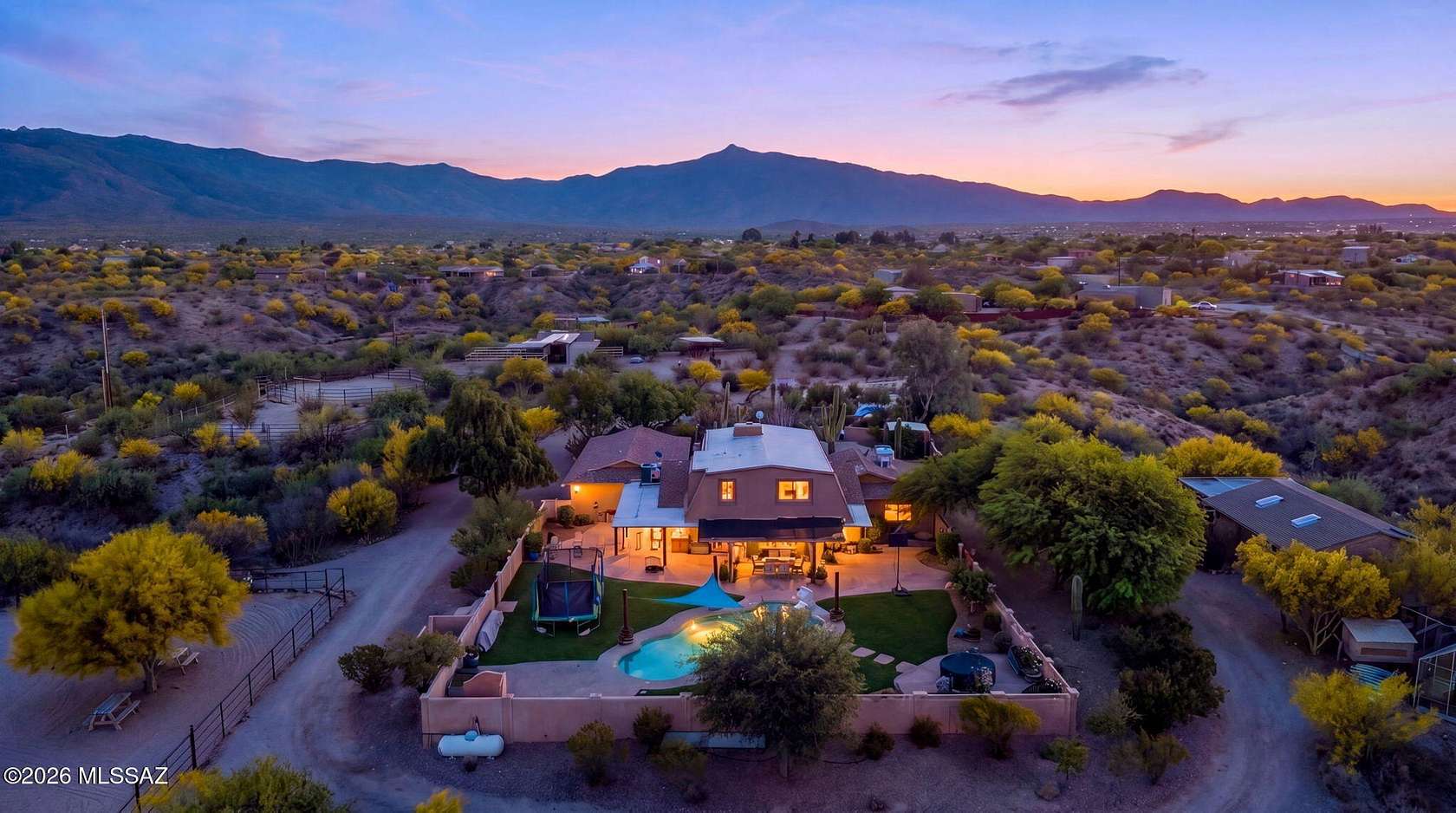 5 Acres of Land with Home for Sale in Tucson, Arizona