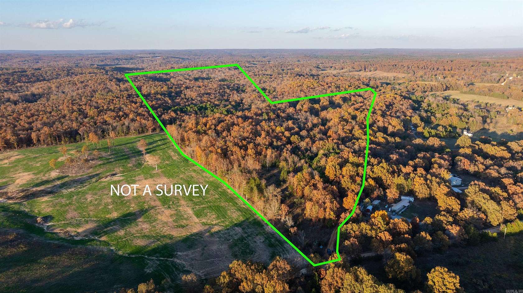 57 Acres of Recreational Land for Sale in Evening Shade, Arkansas