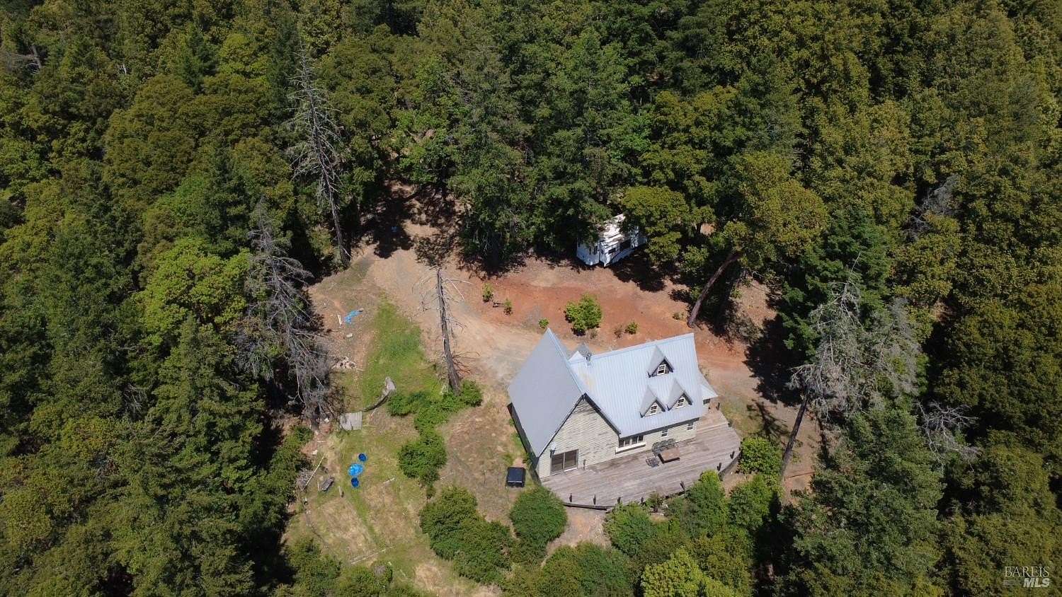 80 Acres of Agricultural Land with Home for Sale in Laytonville, California